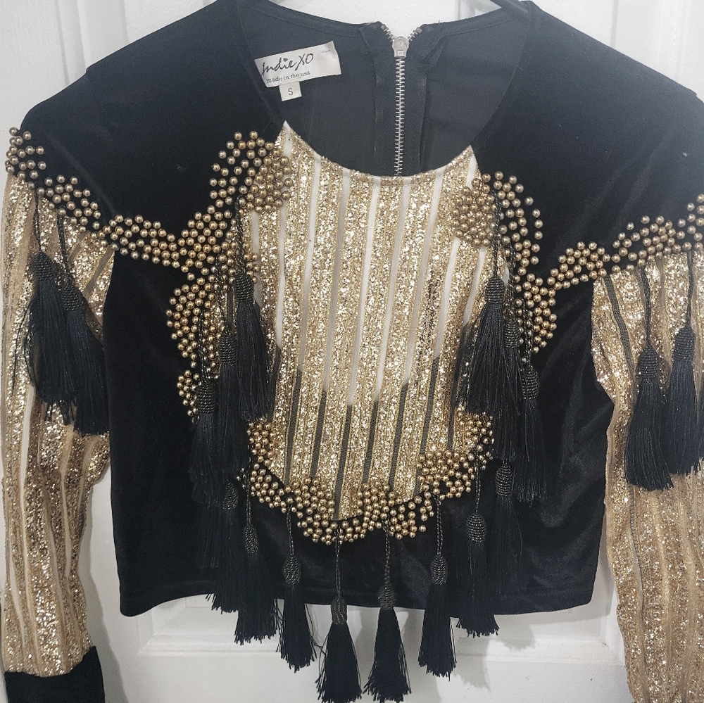 Indie Xo balmain inspired top